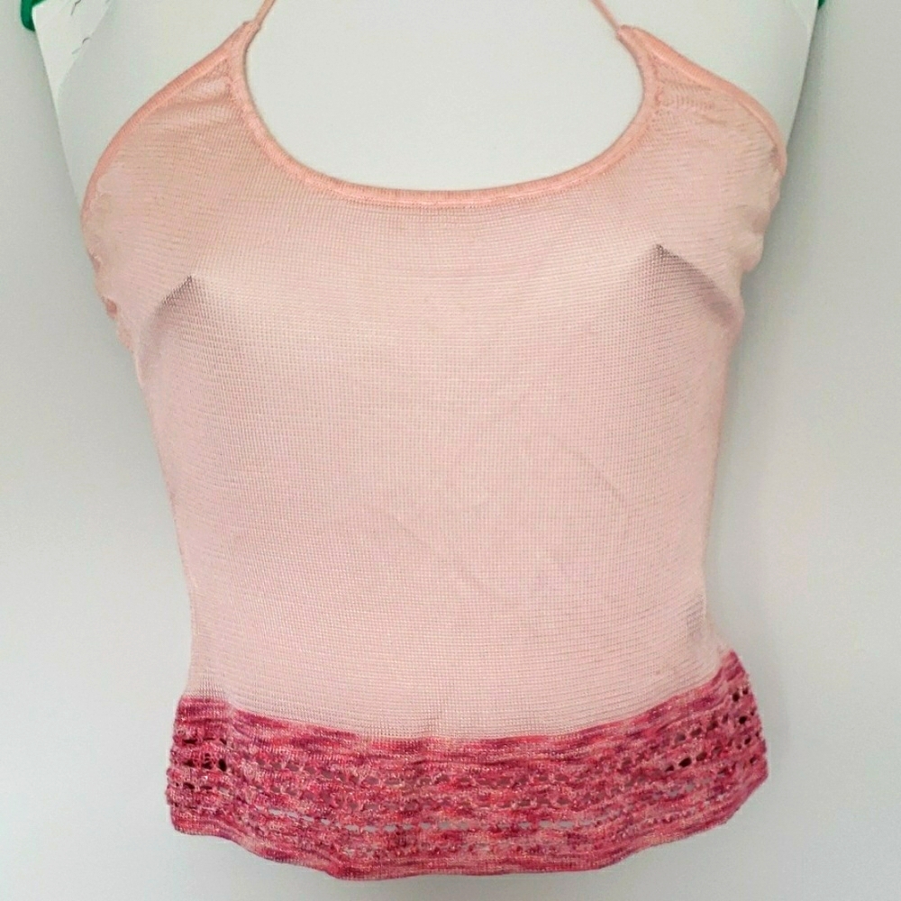 Tocca Knitted Purple Pink Halter Top / Camisole